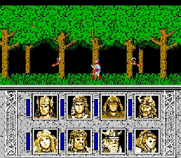 Advanced Dungeons & Dragons - Dragons of Flame (Japan) screen shot game playing